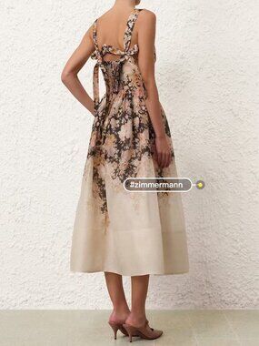 Zimmermann Floral Dress - Size 2 (Fits US 8 / Medium)